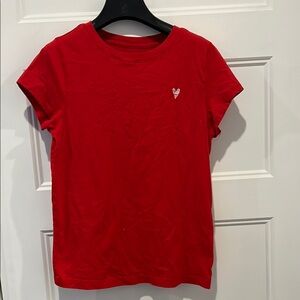Red T-Shirt with Heart Logo